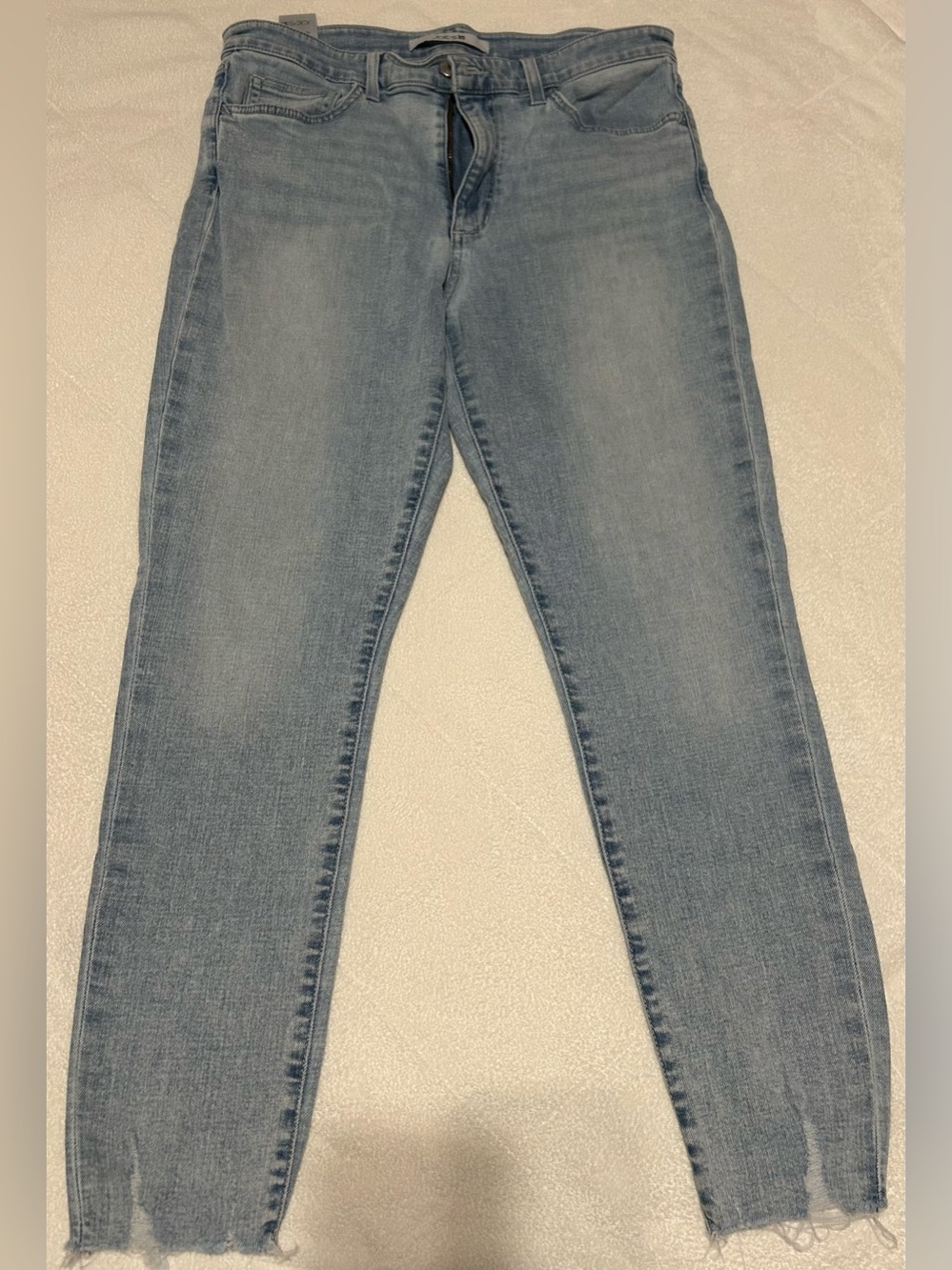 Joe's Jeans Light Blue Skinny Frayed Hem